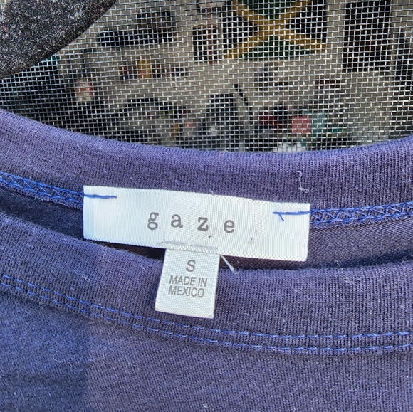 Gaze crop top long-sleeved shirt - Picture 5 of 5